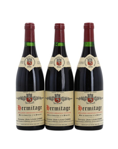 View full screen - View 1 of Lot 1007. Hermitage Rouge 1988 Jean-Louis Chave (12 BT).