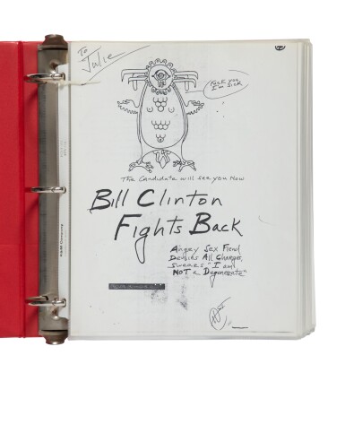 View full screen - View 1 of Lot 111. Thompson, Hunter S. | "Right now I'm involved in a Holy War and I think we might win. If not—I'll have a book anyway. But it will have a very ugly ending.".