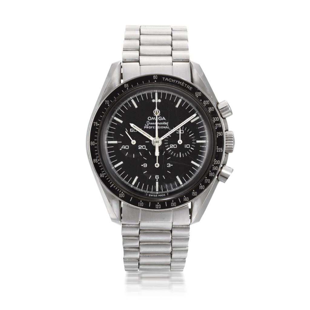 View full screen - View 1 of Lot 706. REFERENCE ST 145.022, SPEEDMASTER STAINLESS STEEL CHRONOGRAPH WRISTWATCH CIRCA 1983.