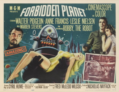 View full screen - View 1 of Lot 51. Forbidden Planet (1956), style A poster, US.