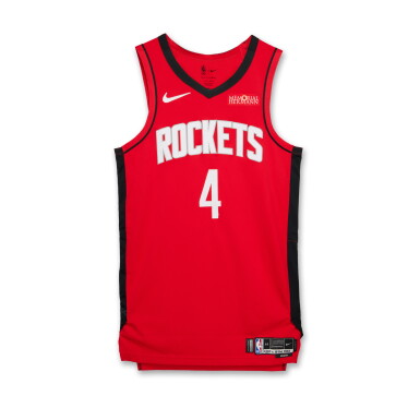 View full screen - View 1 of Lot 101. Jalen Green Houston Rockets 2025 NBA Playoffs Western Conference Round 1 Game Worn Icon Edition Jersey | Game 1 | Matched to 1 Playoff | 3 Regular Season Games | Playoff Debut.