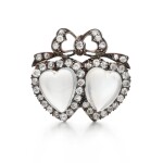Moonstone and diamond brooch, 1890s
