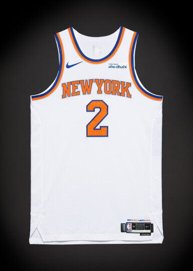 View full screen - View 1 of Lot 23. Miles McBride New York Knicks 2026 NBA Playoffs Eastern Conference Round 1 Game Worn Association Edition Jersey | Game 1.
