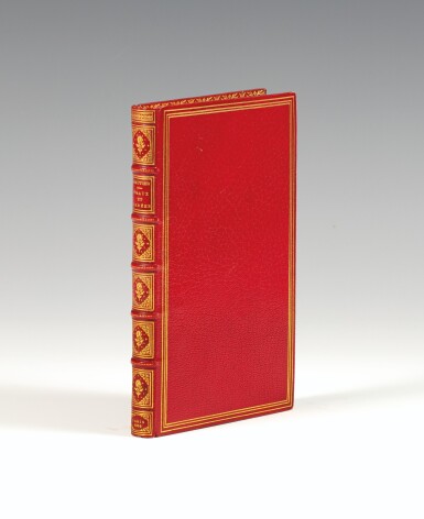 View full screen - View 1 of Lot 57. GAUTIER. Emaux et camées. Paris, 1852. In-16. Reliure de Allô en maroquin rouge. Édition originale..