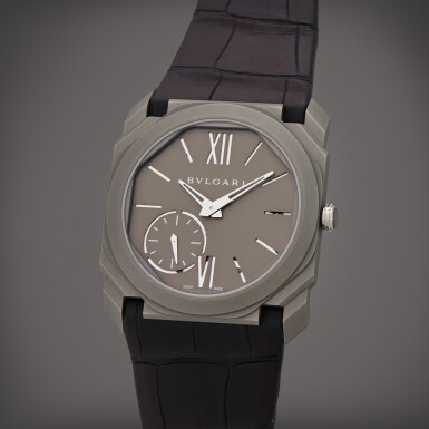 View full screen - View 1 of Lot 119. Octo Finissimo | A limited edition titanium wristwatch with power reserve indication, Made in Collaboration with Revolution Watch, Circa 2016 | The Hammer Collection.