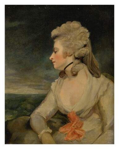 View full screen - View 1 of Lot 124. STUDIO OF SIR JOSHUA REYNOLDS, P.R.A. | PORTRAIT OF MRS. MARY ROBINSON.