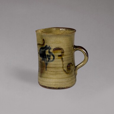 View full screen - View 1 of Lot 162. Bernard Leach (1887-1979) | A stoneware jug | Showa period, 20th century.