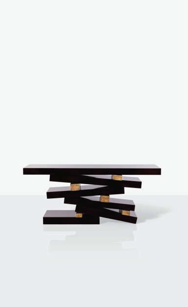 View full screen - View 1 of Lot 161. Console empilée.