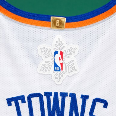 View full screen - View 1 of Lot 13. Karl-Anthony Towns ‘Christmas Day’ New York Knicks 2025-2026 Game Worn Association Edition Jersey | Double-Double.