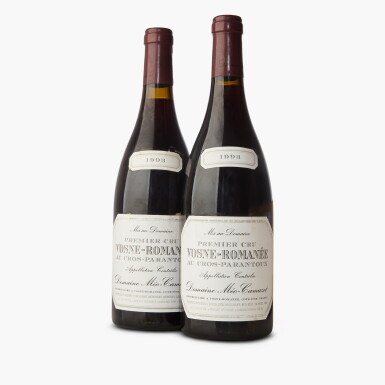 View full screen - View 1 of Lot 118. Vosne Romanée, Cros Parantoux 1993 Méo-Camuzet (2 BT).