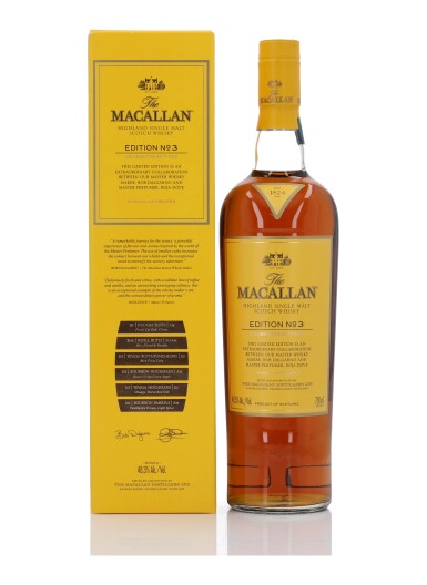 View full screen - View 1 of Lot 85. The Macallan Edition No.3 48.3 abv NV (1 Bottle 75cl).