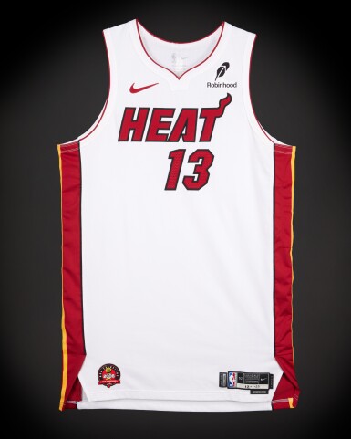 View full screen - View 1 of Lot 55. Bam Adebayo Miami Heat 2025-2026 Game Worn Association Edition Jersey | Double-Double.