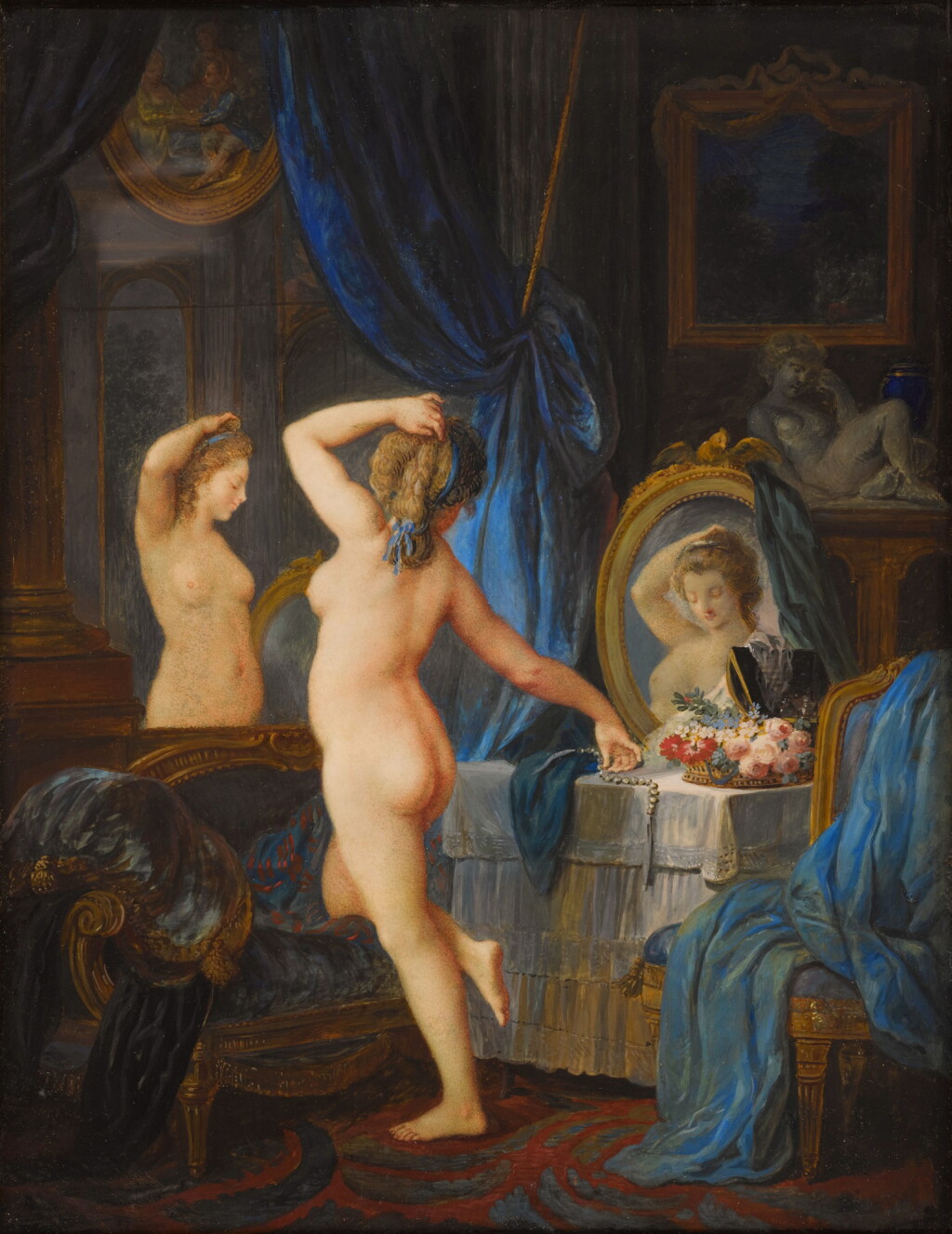 View full screen - View 1 of Lot 341. A woman at her toilette.