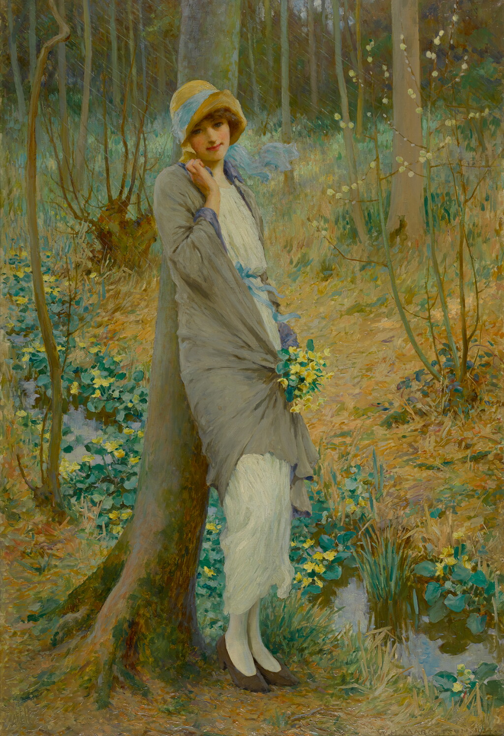 View full screen - View 1 of Lot 67. WILLIAM HENRY MARGETSON | Marsh Marigolds.