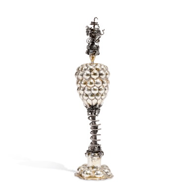 View full screen - View 1 of Lot 171. A German Silver-Gilt “Pineapple” Cup and Cover .