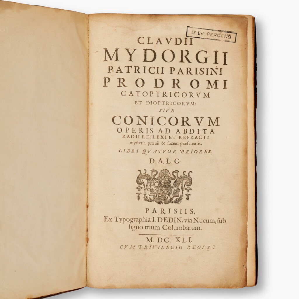 View full screen - View 1 of Lot 61. Mydorge, Claude | Prodromi catoptricorum et dioptricorum, Paris, 1641, contemporary calf.
