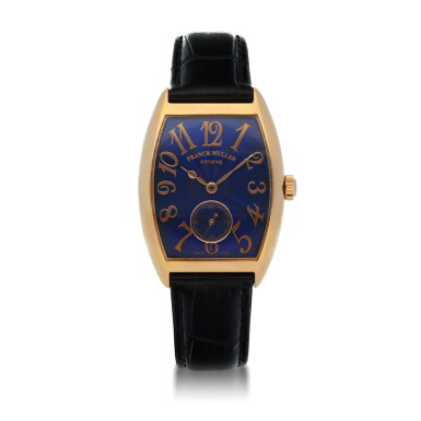 View full screen - View 1 of Lot 462. REF 7501 S6 MM PINK GOLD WRISTWATCH WITH ENAMEL DIAL CIRCA 2005.