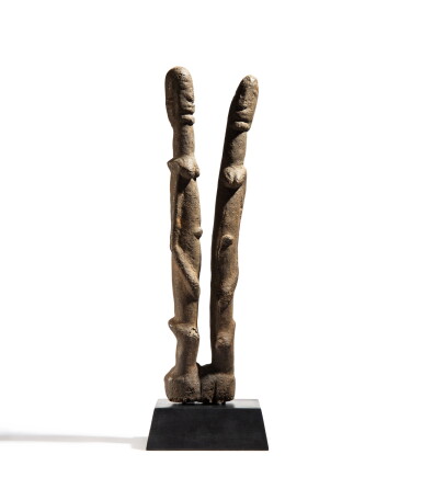 View full screen - View 1 of Lot 1. Statue double, Tellem, Mali.