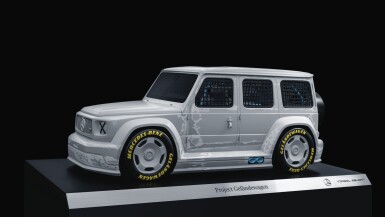 View full screen - View 1 of Lot 1. MERCEDES BENZ X VIRGIL ABLOH | PROJECT GELÄNDEWAGEN 1:3 SCALE MAQUETTE.