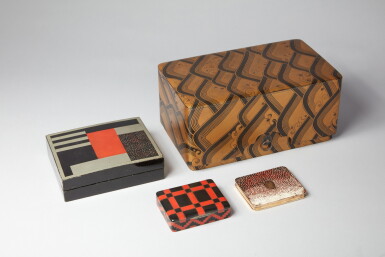 View full screen - View 1 of Lot 76. Group of Four Lidded Boxes.