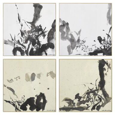 View full screen - View 1 of Lot 1235. Zao Wou-Ki 趙無極 | i. Sans titre ii. Sans titre (Two Works) i. 無題 ii. 無題(兩幅作品).
