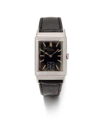 View full screen - View 1 of Lot 180. Jaeger Le Coultre, Reverso Stainless steel Reversible wristwatch (Jaeger Le Coultre, Orologio da polso in acciaio Reversible).
