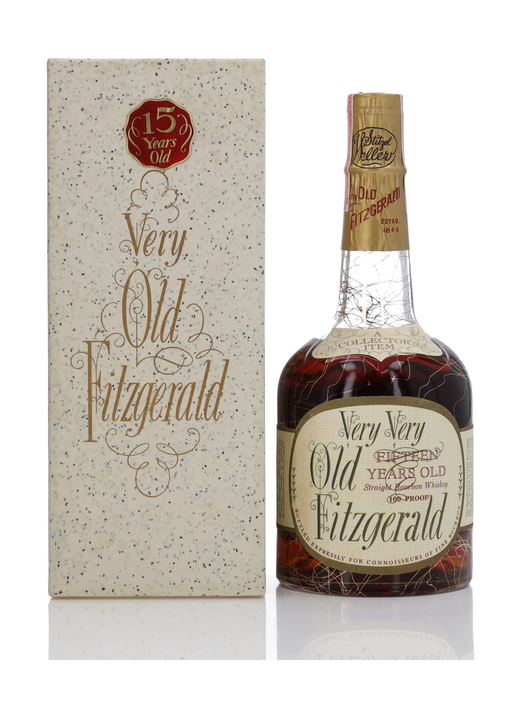 View full screen - View 1 of Lot 1236. Very Very Old Fitzgerald 15 Year Old Bottled In Bond 100 Proof 1955 (1 Bottle 4/5 Quart).