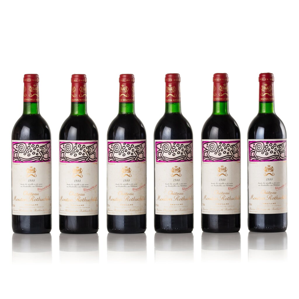 View full screen - View 1 of Lot 92. Château Mouton Rothschild 1988 (12 BT).