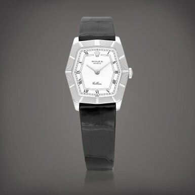 View full screen - View 1 of Lot 962. Cellini, Reference 4160 | A white gold wristwatch, Circa 1995 | 勞力士 | Cellini 型號4160 | 白金腕錶,約1995年製.
