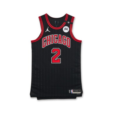 View full screen - View 1 of Lot 153. Lonzo Ball Chicago Bulls 2024-2025 Emirates NBA Cup Game Issued Statement Edition Jersey .
