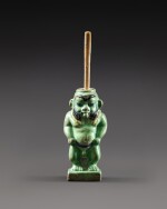 An Egyptian Polychrome Faience Cosmetic Vessel, 21st/25th Dynasty, circa 1077-525 B.C.