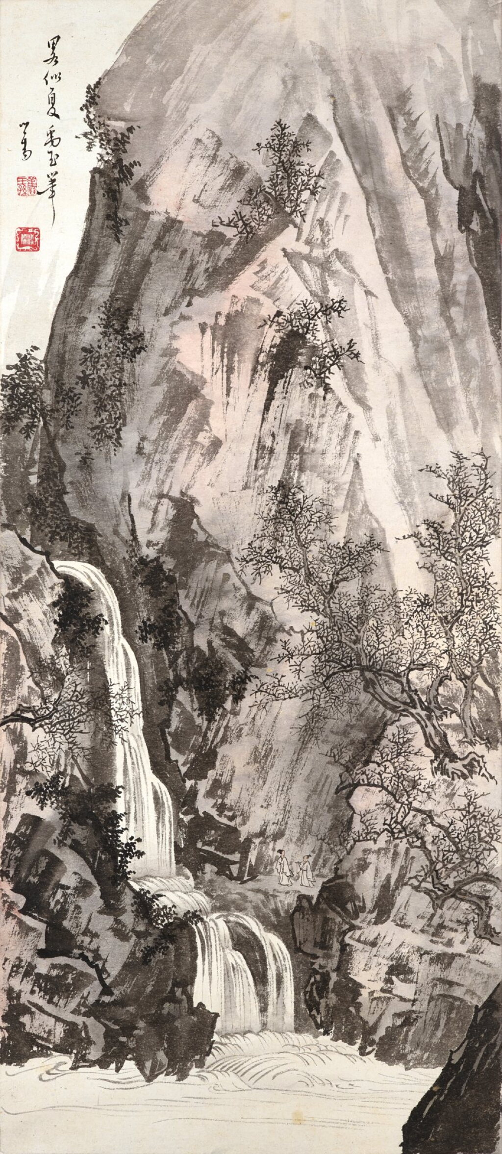 View full screen - View 1 of Lot 3194. 溥儒 秋壑探泉 | Pu Ru, Cascade in Lofty Mountain.