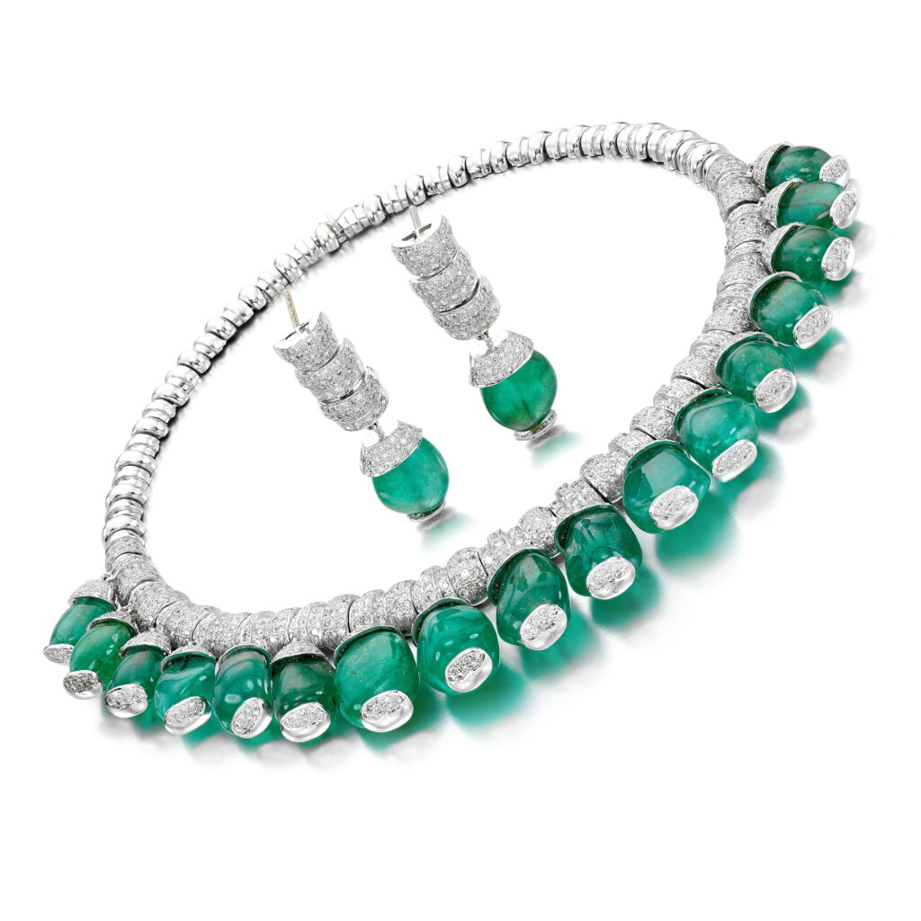 全萤幕检视 - 查看186Emerald and diamond demi-parure的1