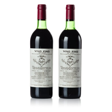 View full screen - View 1 of Lot 340. Vega Sicilia 'Unico' 1965 (2 BT).