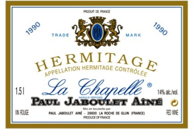 View full screen - View 1 of Lot 265. HERMITAGE, LA CHAPELLE 1990 Paul Jaboulet Aîné .