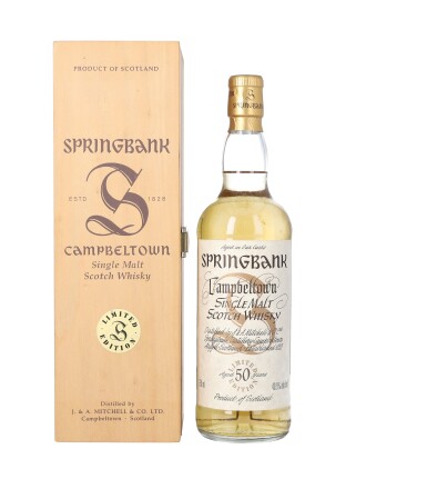 View full screen - View 1 of Lot 6056. Springbank Millennium Collection 50 Year Old 40.5 abv NV (1 BT75).