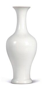 An anhua-decorated white-glazed 'bats and clouds' vase, Qing dynasty, 18th century