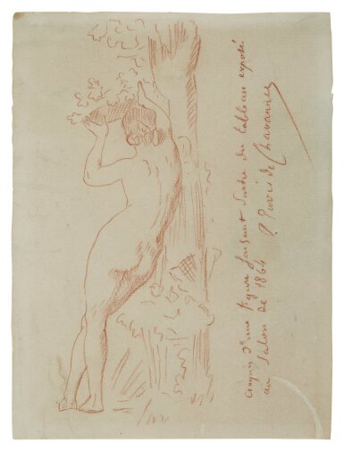 View full screen - View 1 of Lot 765. Study of a standing woman for L'Automne.