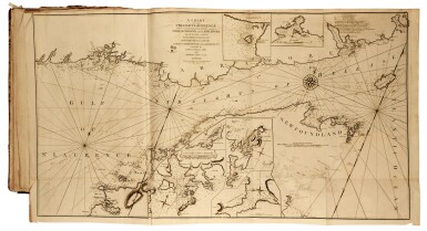 Voir en plein écran - Voir 1 du lot 78. Thomas Jefferys | The North-American Pilot, London, 1775 .