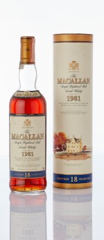 The Macallan 18 Year Old 43.0 abv 1981 (1 BT70)