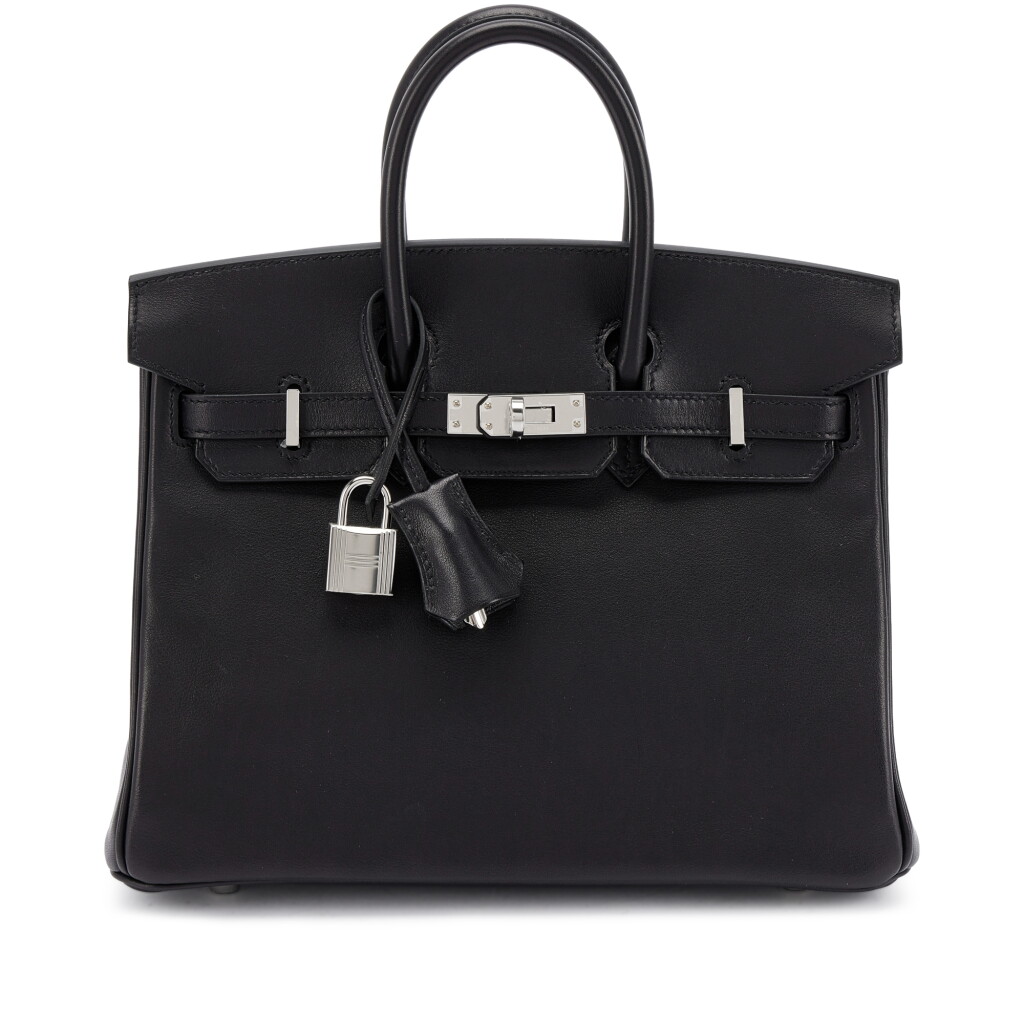 View full screen - View 1 of Lot 518. Black Volupto Birkin 25 Palladium Hardware, 2025.