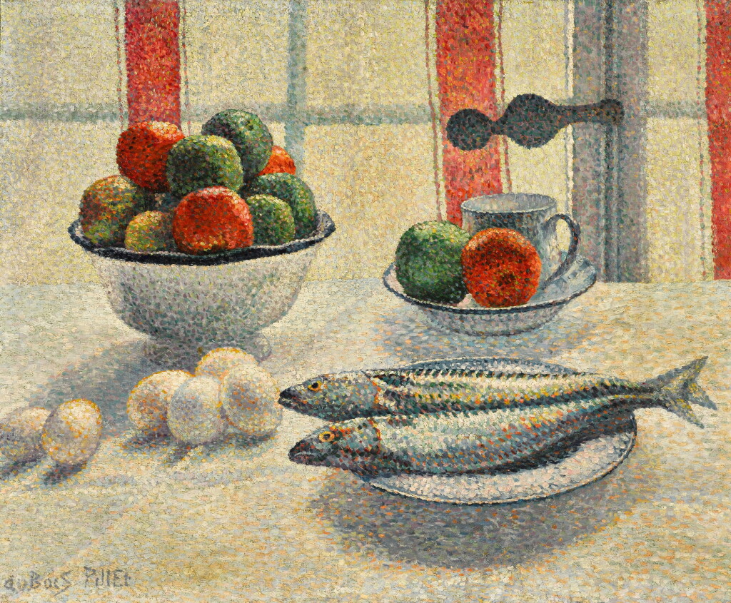 View full screen - View 1 of Lot 481. Nature morte aux poissons.