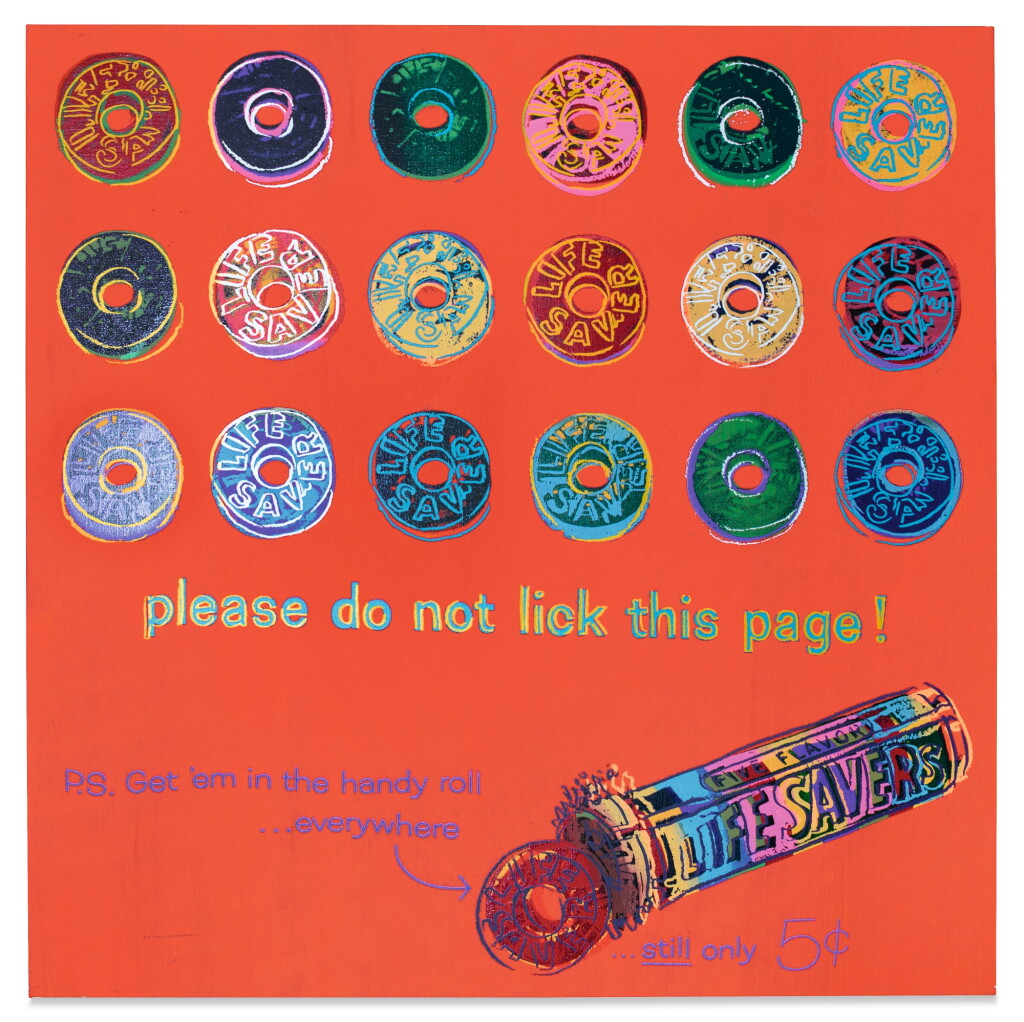View full screen - View 1 of Lot 44. ANDY WARHOL | LIFESAVERS (FROM ADS).