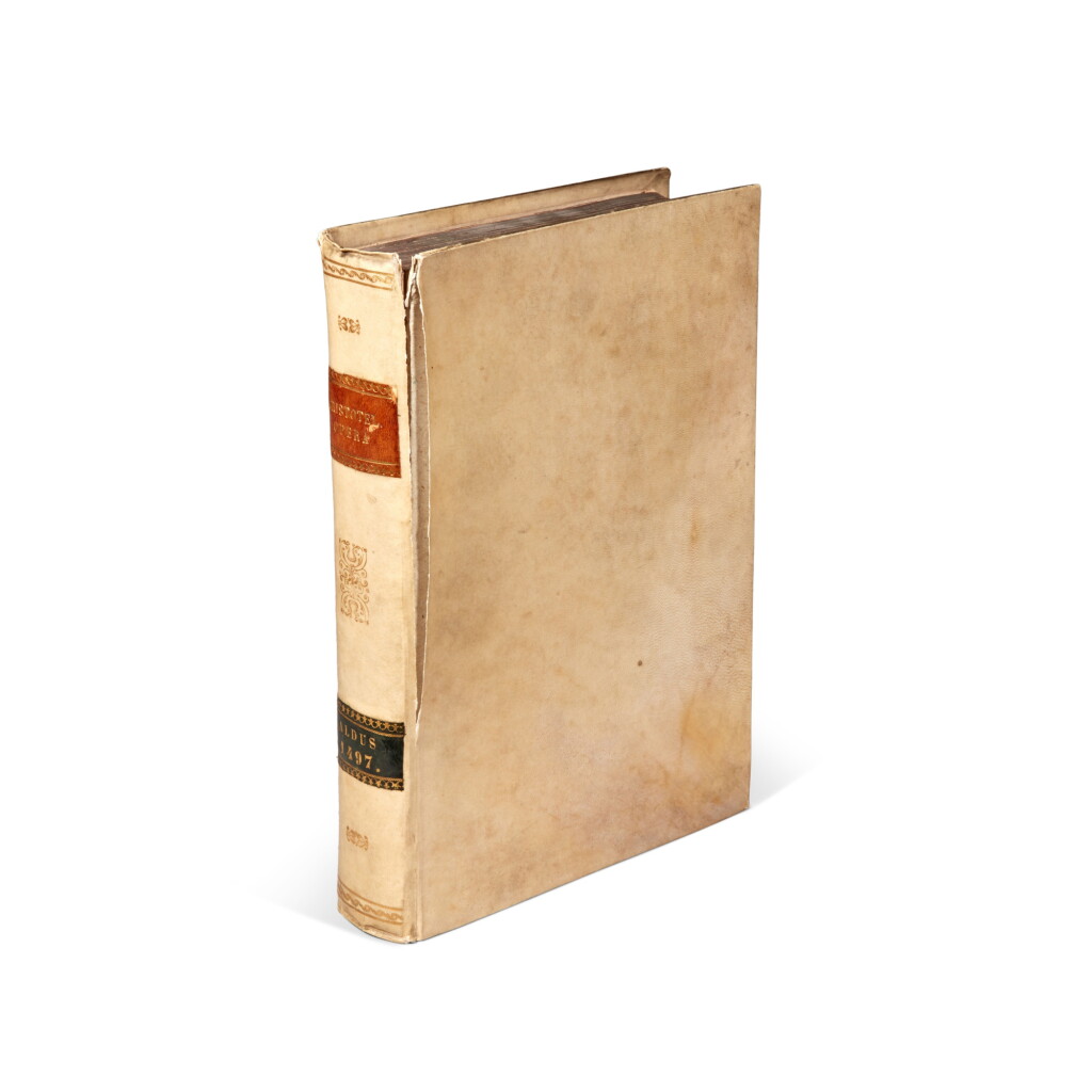 View full screen - View 1 of Lot 98. Aristotle | Problemata, Venice, Aldus, 1497, later vellum.