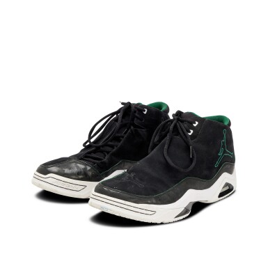 View full screen - View 1 of Lot 149. Ray Allen Boston Celtics 2008 NBA Finals Game Worn Sneakers | Game 5 | Championship Season.
