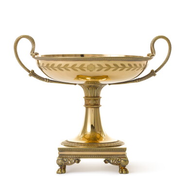 View full screen - View 1 of Lot 111. A French Empire silver-gilt two-handled bowl, Jacques-Henri Fauconnier, Paris, 1797-1809.