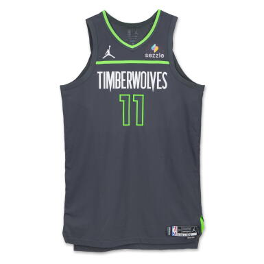 View full screen - View 1 of Lot 112. Naz Reid Minnesota Timberwolves 2024-2025 Emirates NBA Cup Game Worn Statement Edition Jersey .
