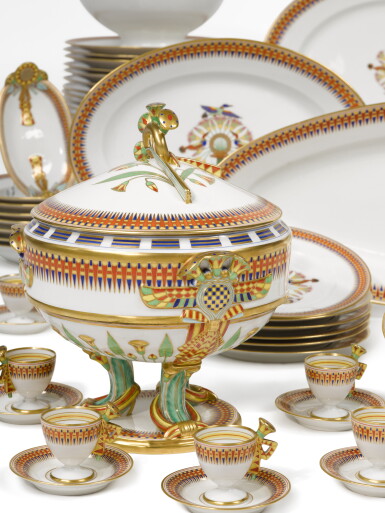 View full screen - View 1 of Lot 455. A Rare Richard Ginori ‘Khedive’ Pattern Part-Service, Late 19th/ Early 20th Century.