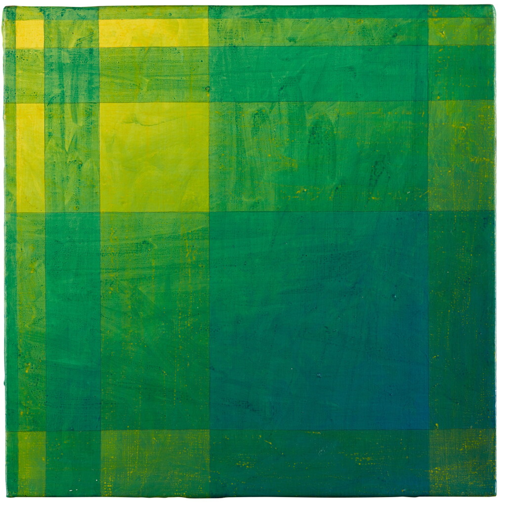 View full screen - View 1 of Lot 41. Geometric Blue/ Green.