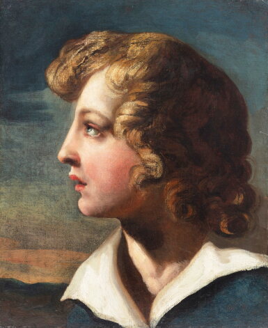 View full screen - View 1 of Lot 50. Profile portrait of a young boy.